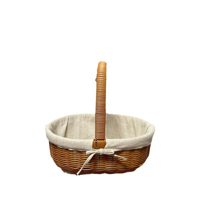 Women's Elegant Basket with Removable Fabric Insert Bowlift