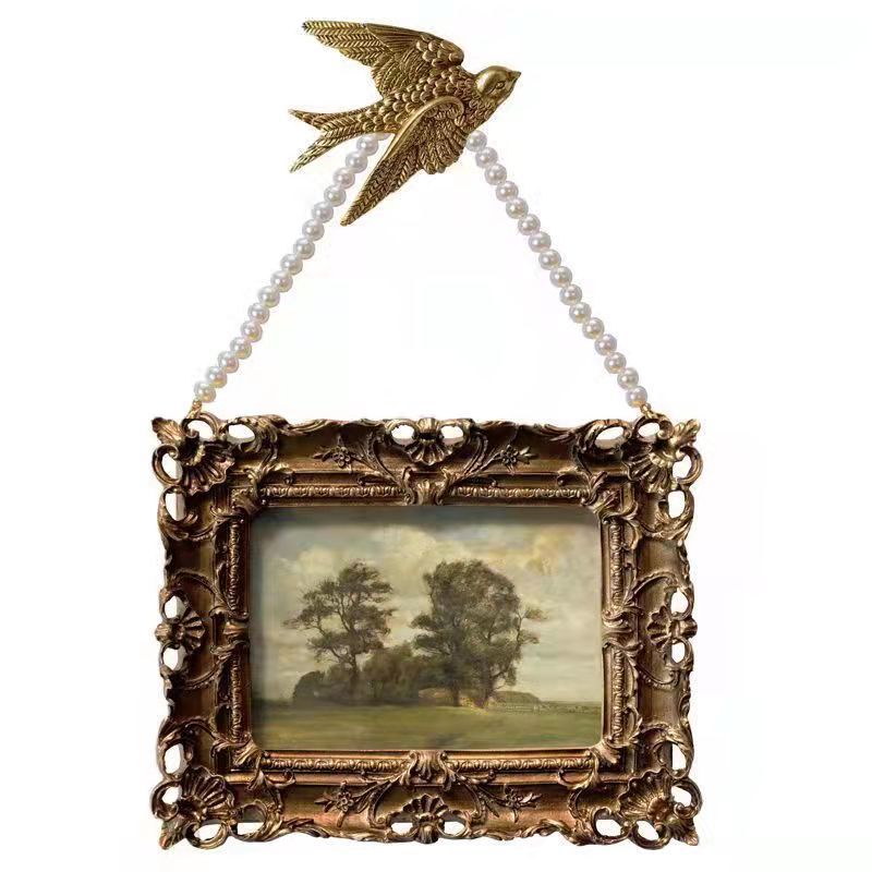 Vintage-inspired framed art collection