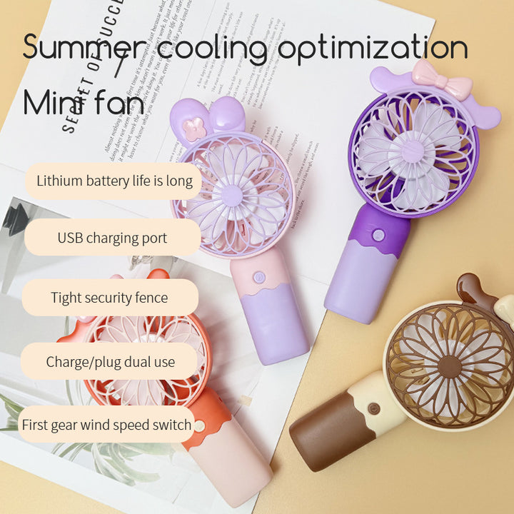 Unisex Portable Mini Fan in Creative Animal Design Bowlift