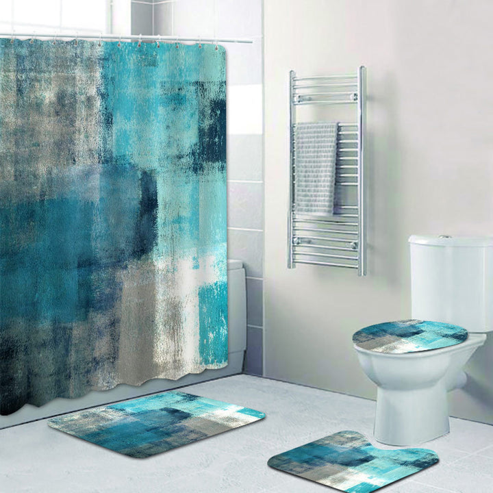 Scenic Beach-Themed Shower Curtain Bowlift