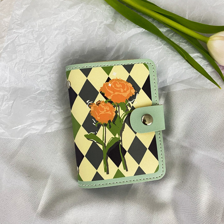 Floral Print Zippered Cardholder Bowlift