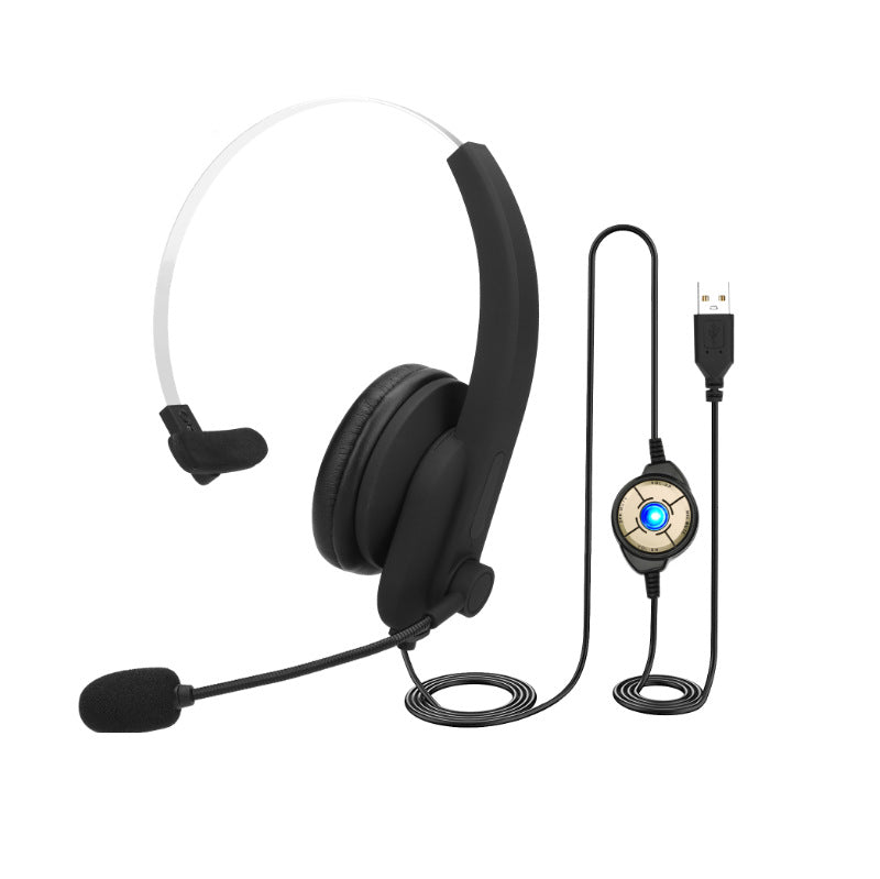 Ergonomic Wired Communication Headset Bowlift