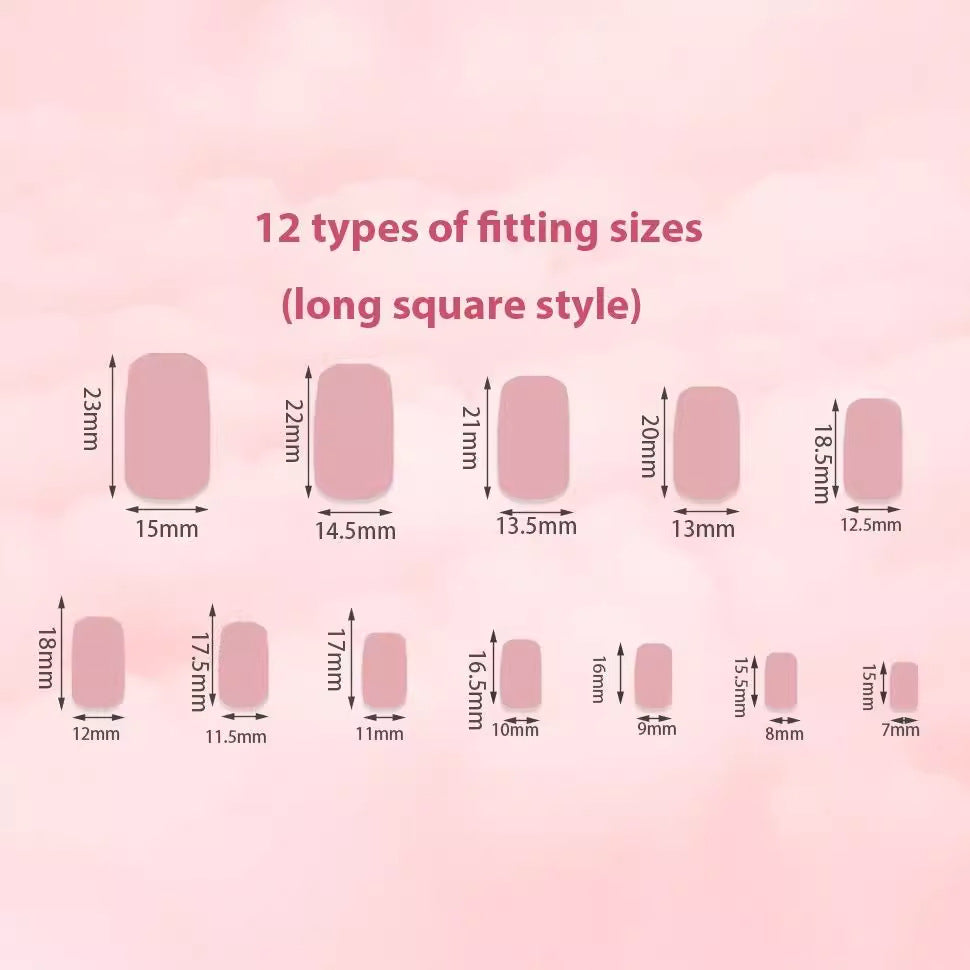 Shiny artificial nail set Bowlift