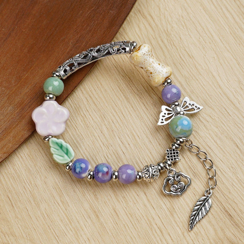 Heart-Shaped Beaded Bracelet Bowlift