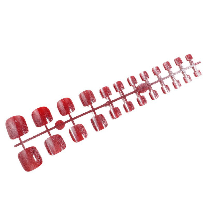 Glittering Pedicure Press-On Toenails Bowlift
