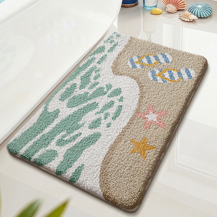 Playful Dog-Themed Bath Mat Bowlift