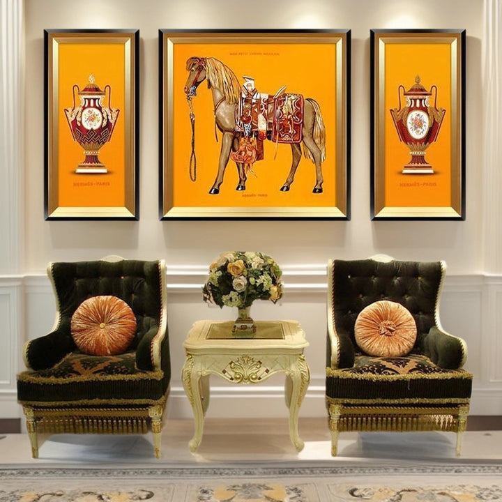 Horse Riding Theme Art Set