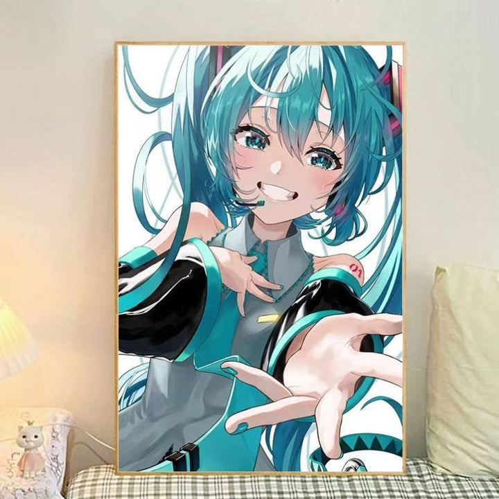 Anime-Themed Illustrated Canvas Art Print Bowlift