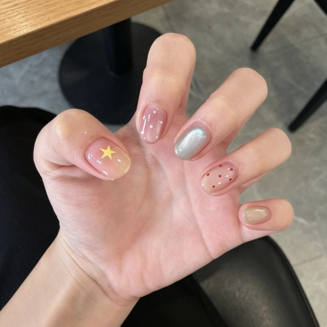 Premium Glamorous Press-On Nail Extensions Bowlift