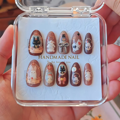 Handmade Themed Press-On Nail Art Bowlift