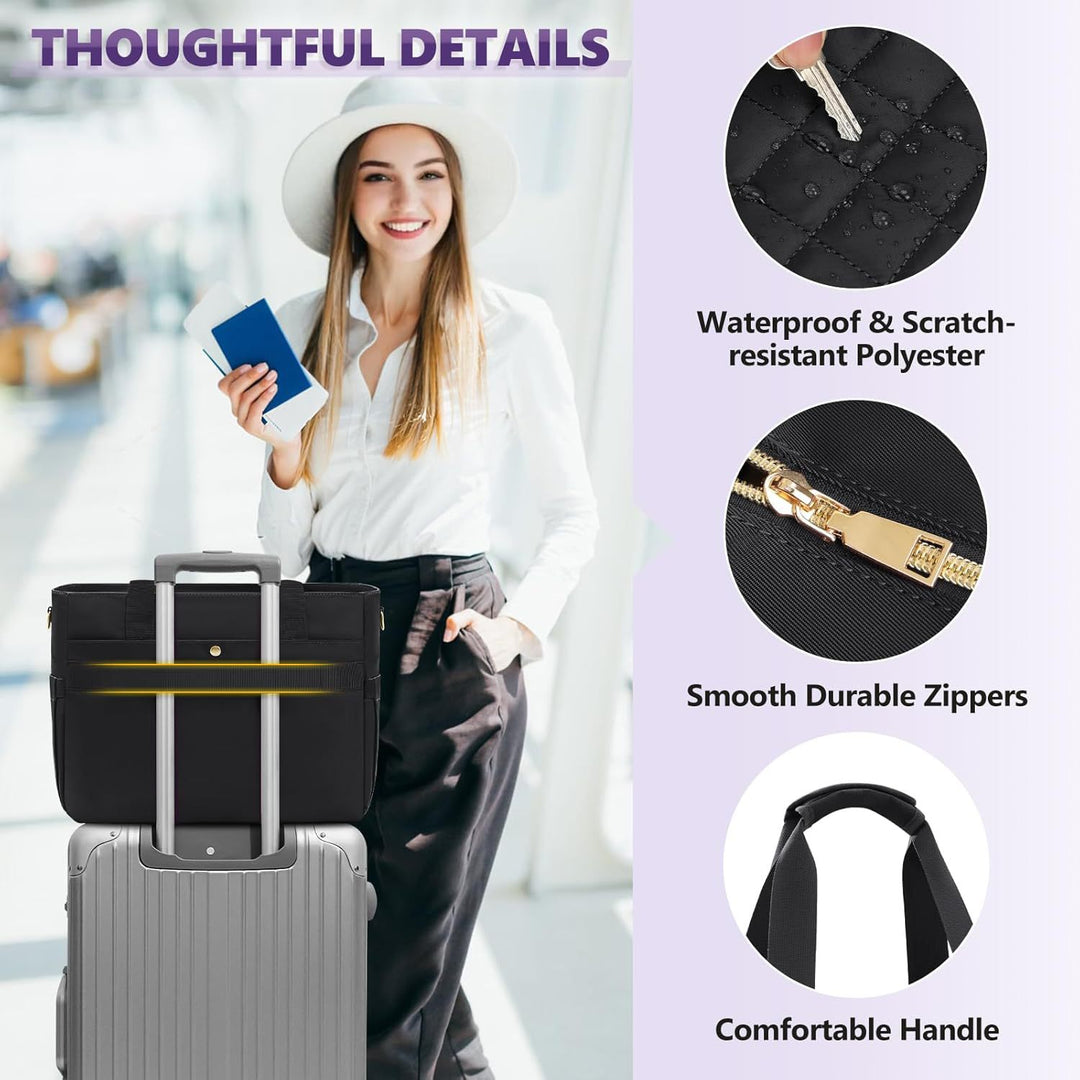 Padded Multi-functional Handbag with Organizer Bowlift