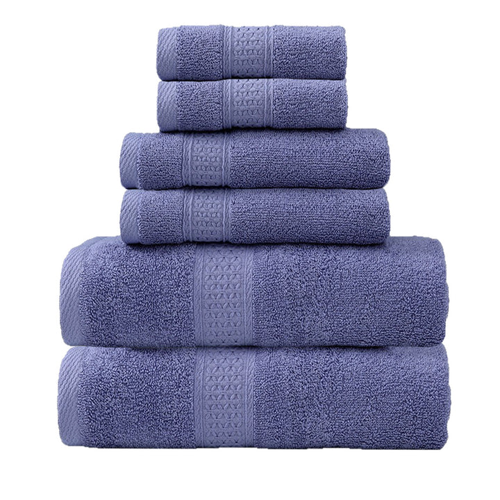Terry Towel Set with Elegant Border Bowlift