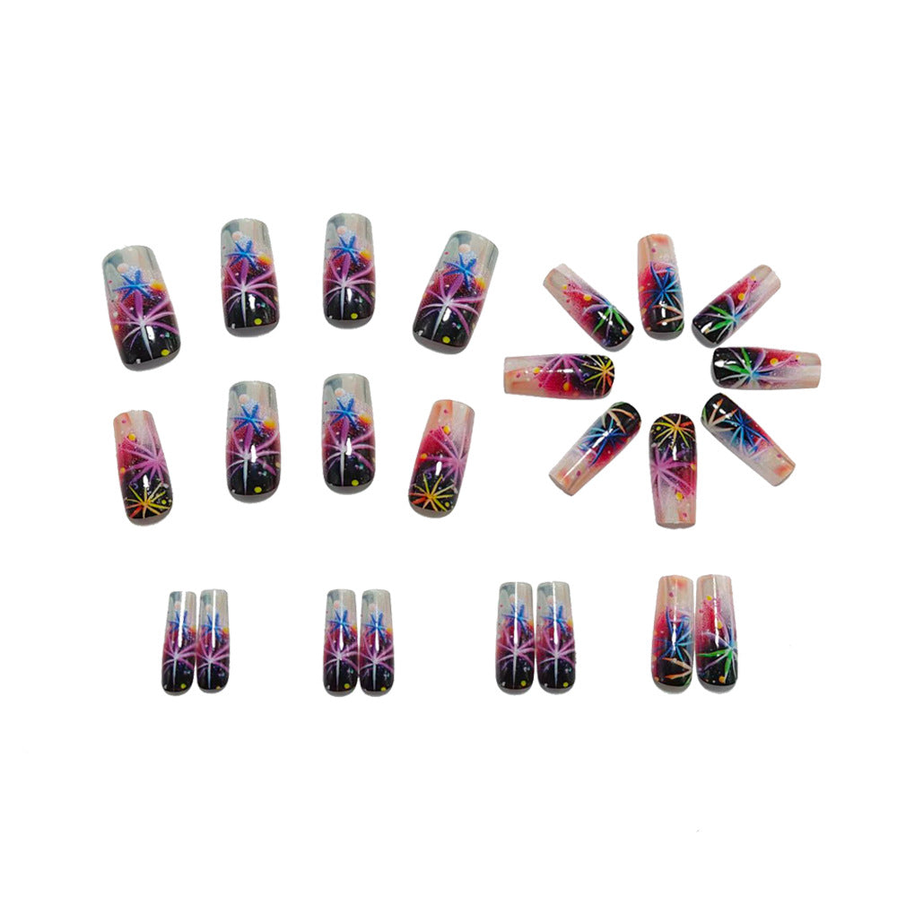 Art nails with graphic 3D design Bowlift