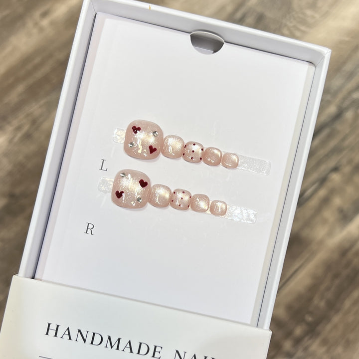 Decorative Heart Nail Art Set Bowlift