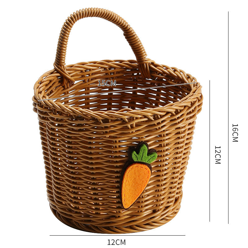 Handcrafted Woven Storage Basket with Ergonomic Handles Bowlift
