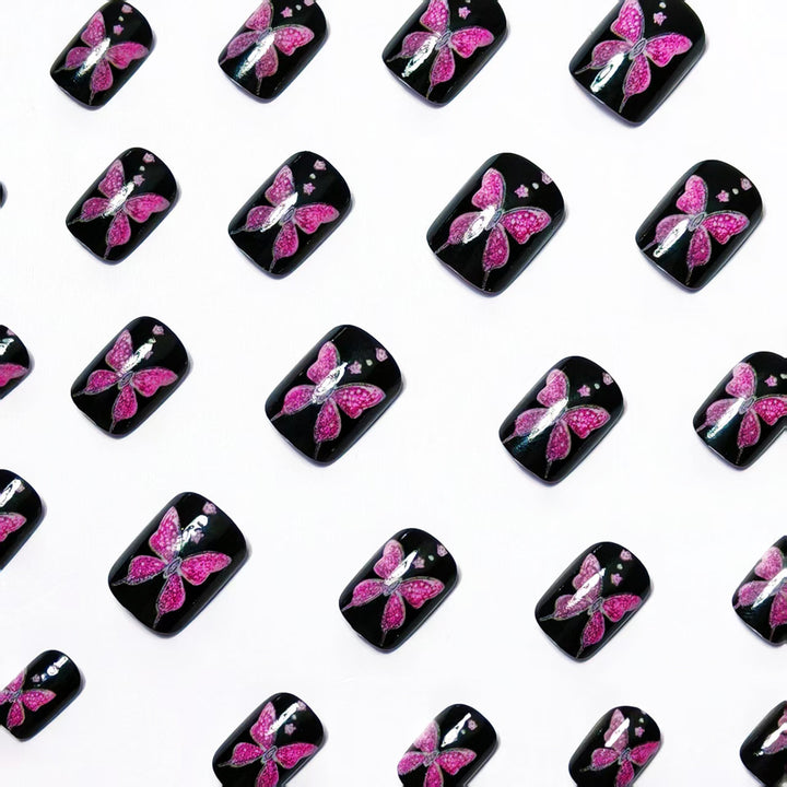 Artistic Butterfly Nail Art Bowlift