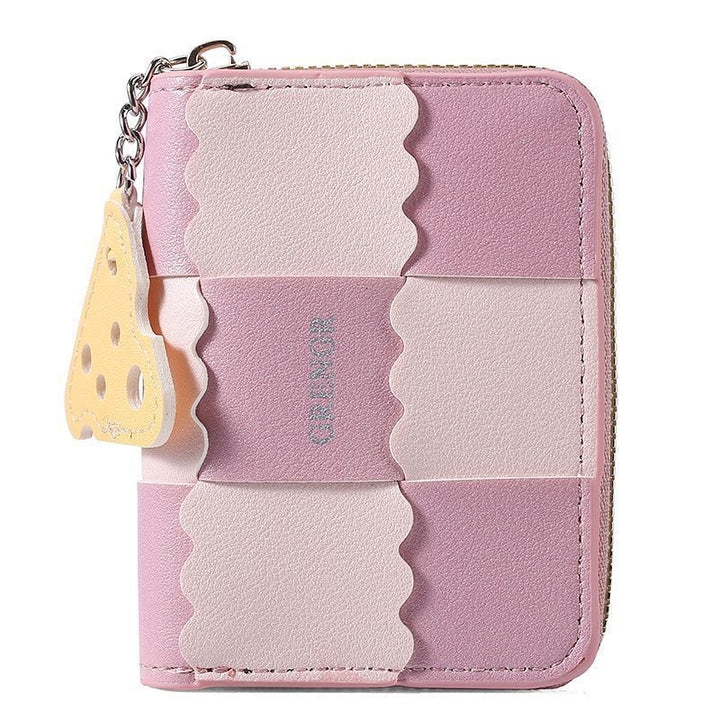 Chic Textured Zip Wallet Bowlift