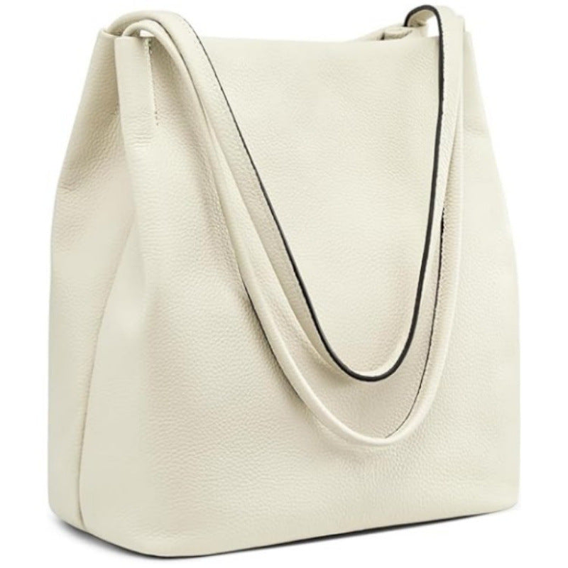 Stylish Leather Hobo Handbag Bowlift