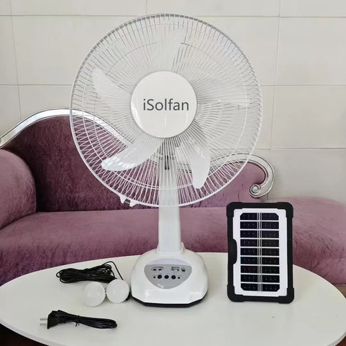 Women's Solar-Powered High-Performance Fan with Remote Control and Intelligent Control System Bowlift