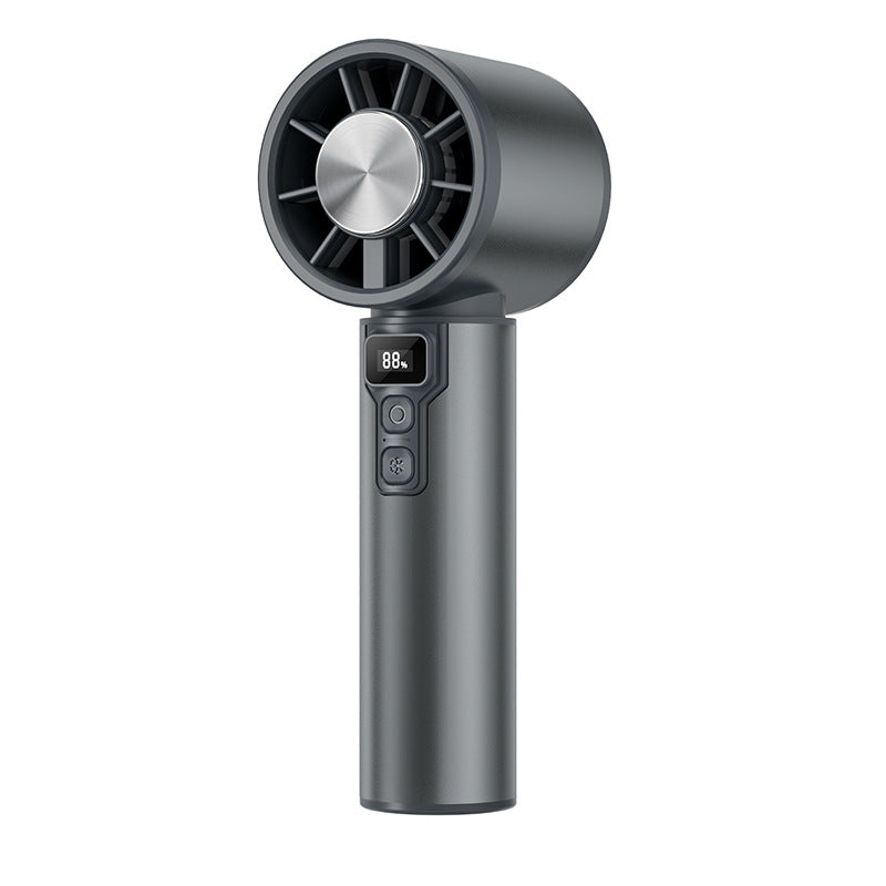 Women's portable handheld fan with digital temperature display Bowlift