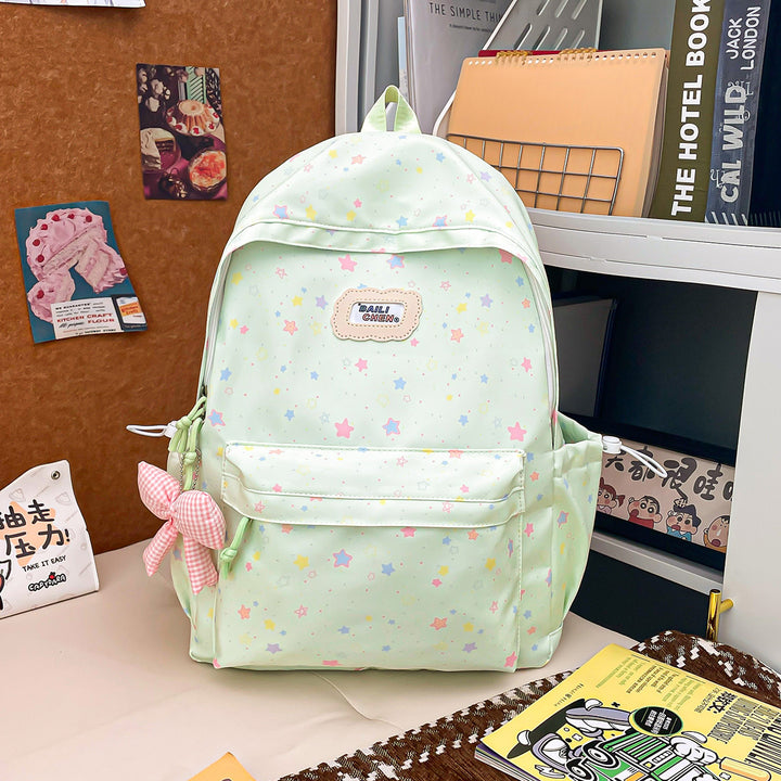 Playful Star Patterned Backpack