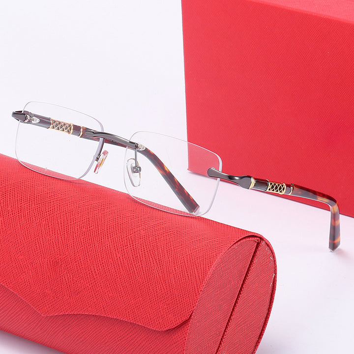 Women's elegant square sunglasses with luxury metal frame Bowlift