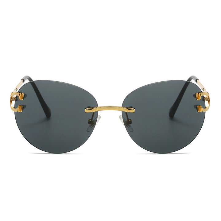 Ladies elegant Cat-Eye sunglasses with gold accents and UV protection Bowlift