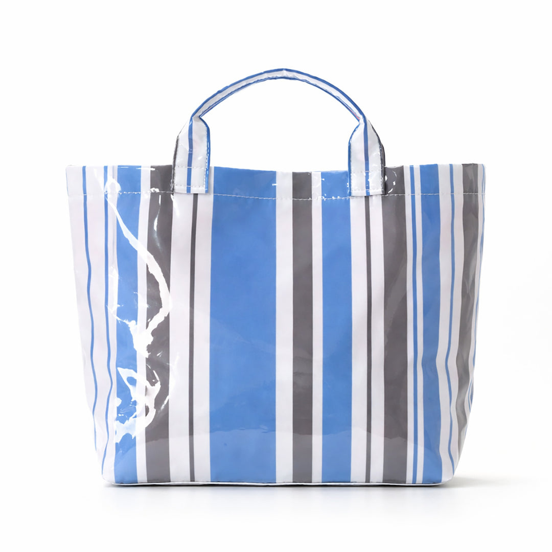Beach bag with colorful check pattern and water-repellent coating Bowlift