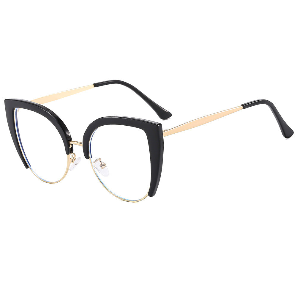 Women Fashion Cat-Eye Glasses made of Plastic with Metal Accents Bowlift