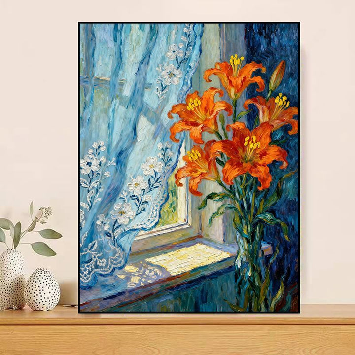 Vintage Floral Canvas Art Print Bowlift