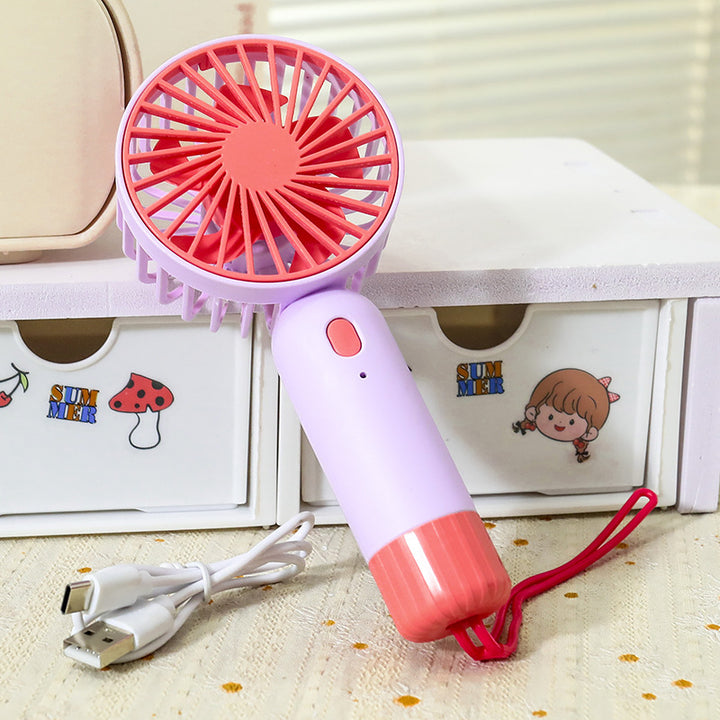Portable hand fan with ergonomic grip and USB charging function Bowlift