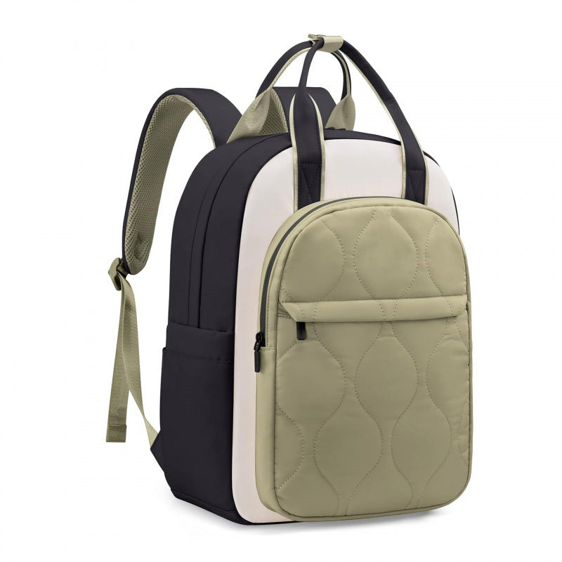 Fashionable laptop backpack with elegant quilting Bowlift