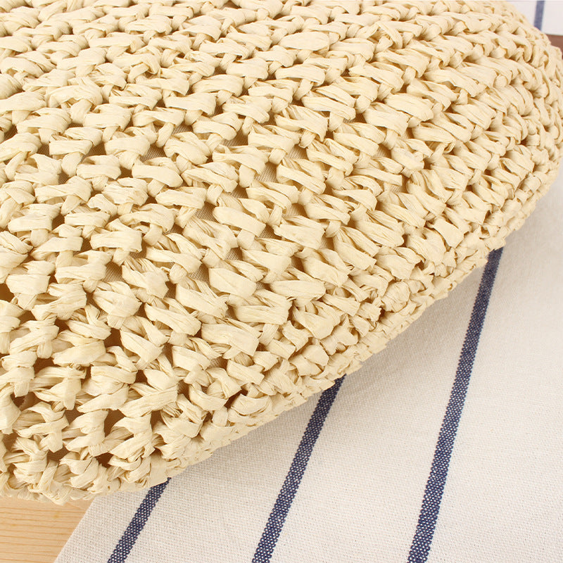 Handcrafted macrame bag with elegant leather accent Bowlift