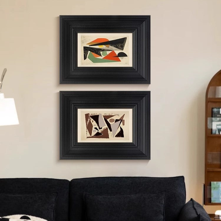 Abstract Geometric Framed Artwork