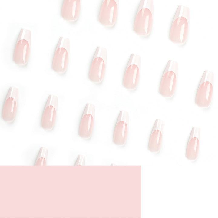 Artful nail extensions with translucent French tip Bowlift