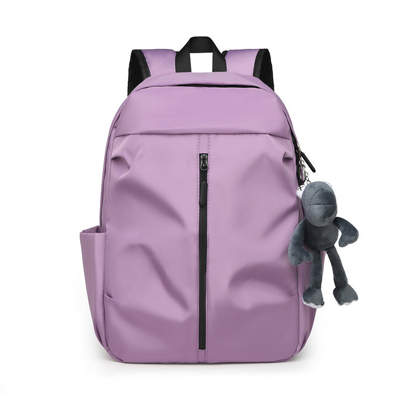 Multifunctional Backpack with Animal Pendant Bowlift