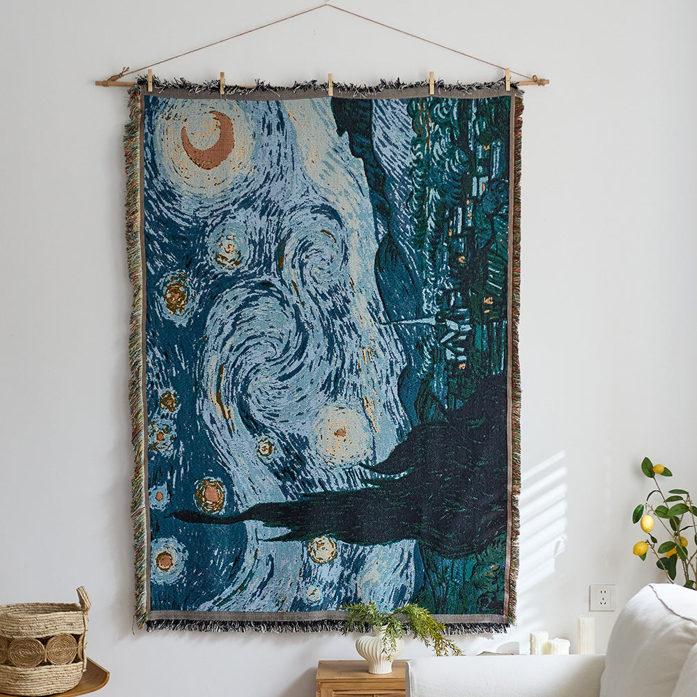 Artistic Woven Tapestry Throw