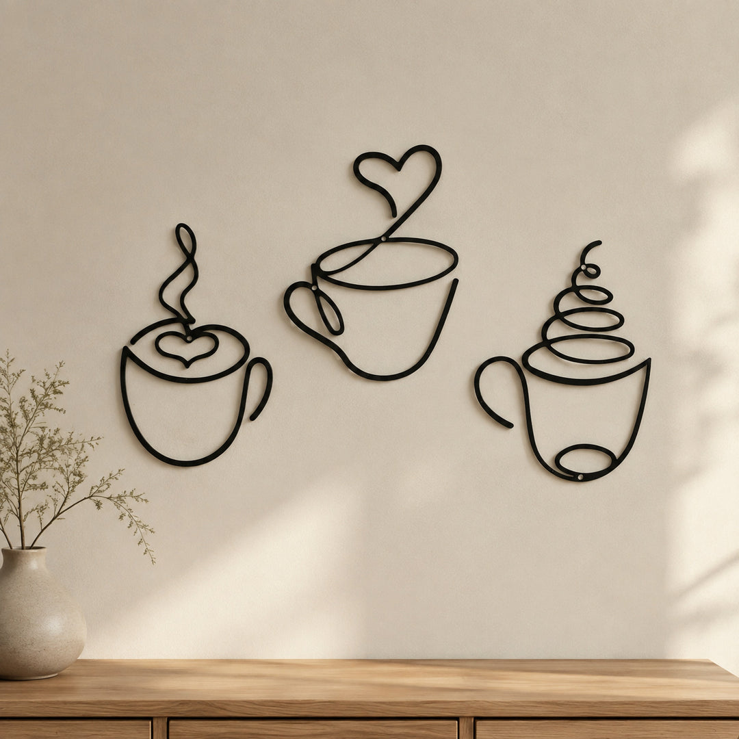 Artistic Coffee Mugs Wall Decoration