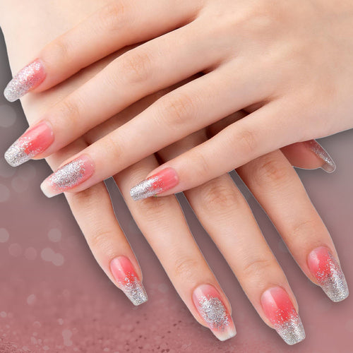 Glitter Ombre Press-On Nails Bowlift