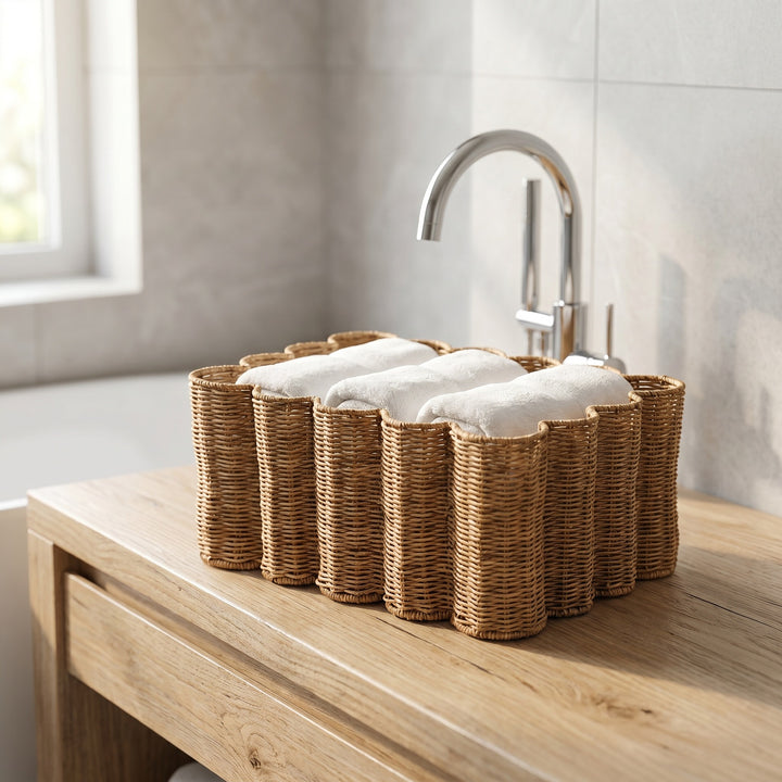 Decorative storage basket in flower design Bowlift