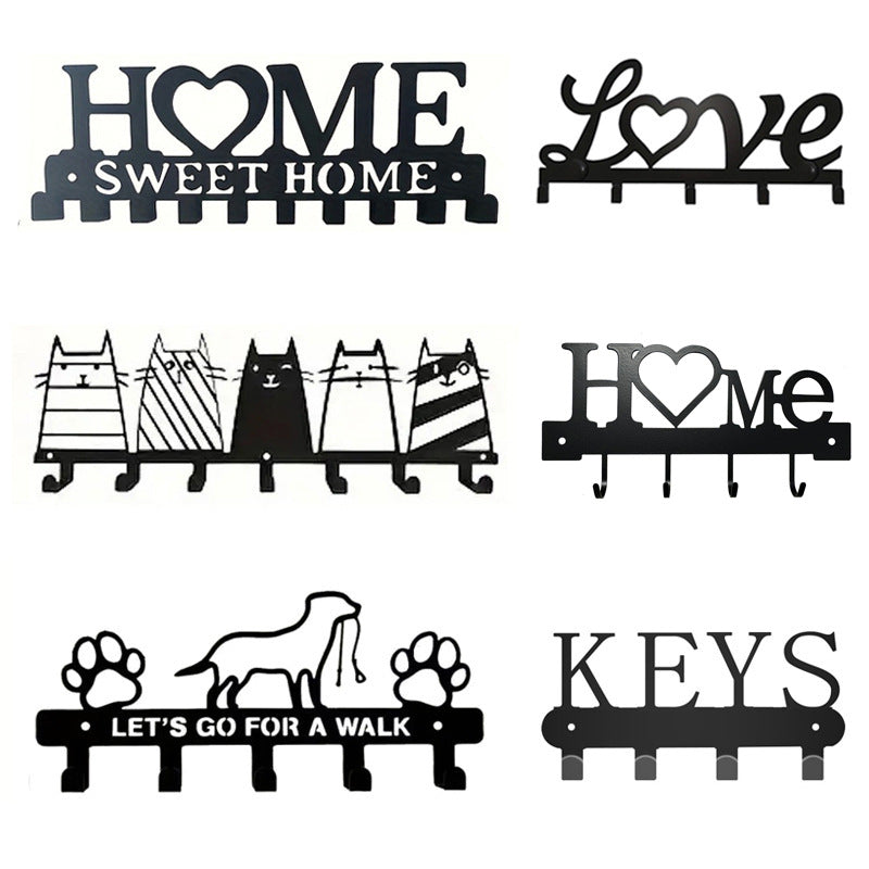 Metal key holder with cat design Bowlift