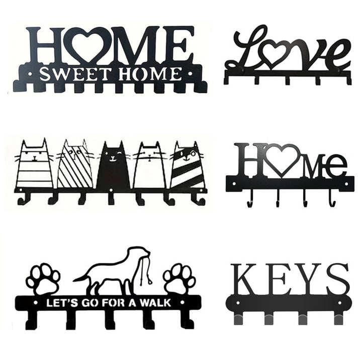 Metal key holder with cat design Bowlift