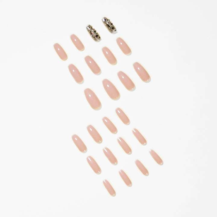 Artful nail art with glitter accents Bowlift