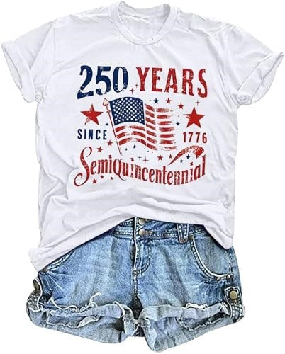 Unisex nan Patriotic semiquincentennial graphic cotton tee with distressed American flag and We the People print Bowlift