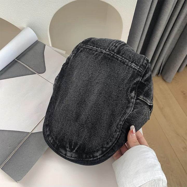 Denim Newsboy Cap