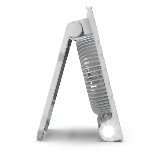 Portable Rechargeable LED Fan with Adjustable Stand Bowlift