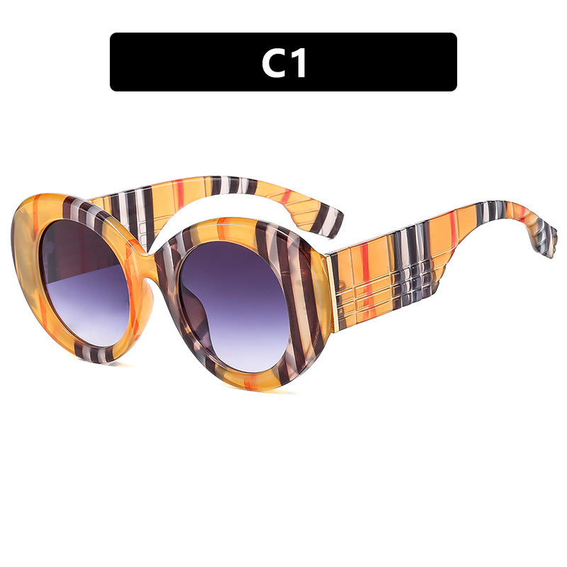 Women's extravagant sunglasses with creative frame design and protective UV filter Bowlift