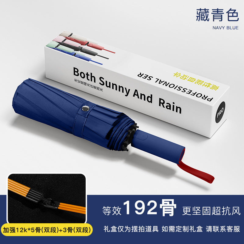Ladies Folding 3-in-1 Combo Umbrella Bowlift