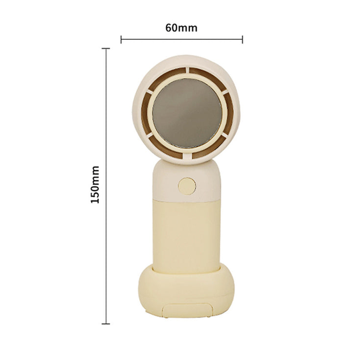 Women's Portable Mini Fan with Mirror Bowlift