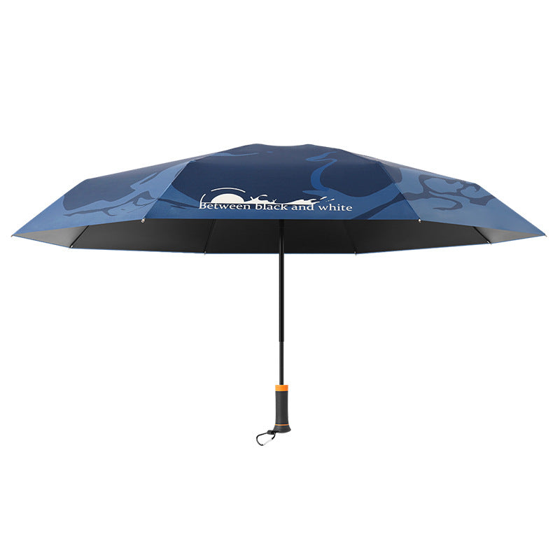 Women automatic and sturdy folding umbrella with ergonomic handle Bowlift
